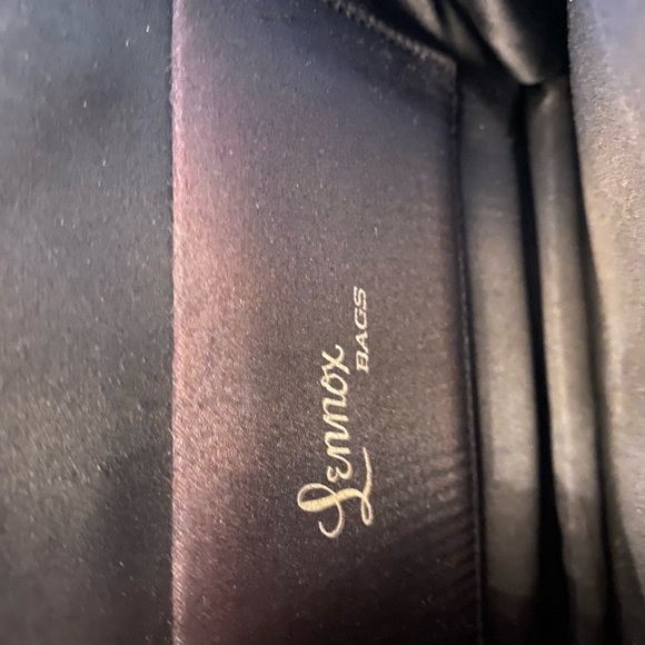 Vintage 1950s Lennox “Croc” Black Leather Handbag - Picture 11 of 11